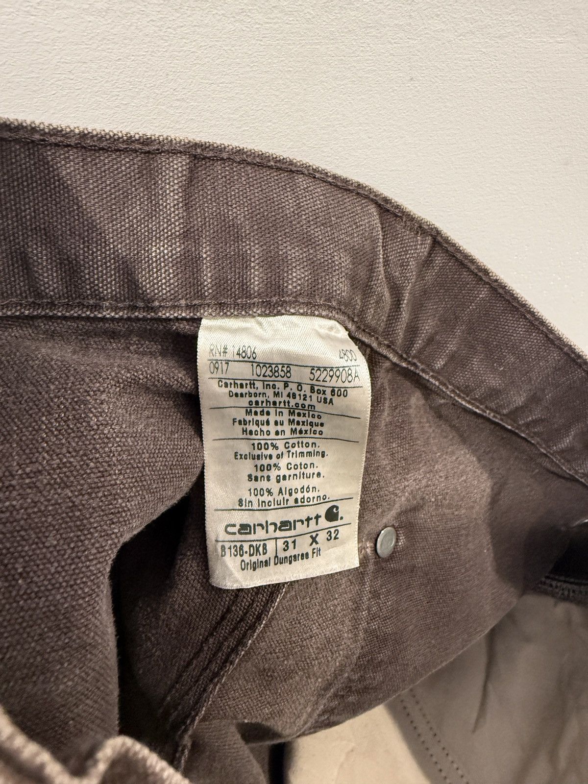 Carhartt Vintage Carhartt B136 Double Knee Work Pants Distressed Size US 31 - 6 Thumbnail