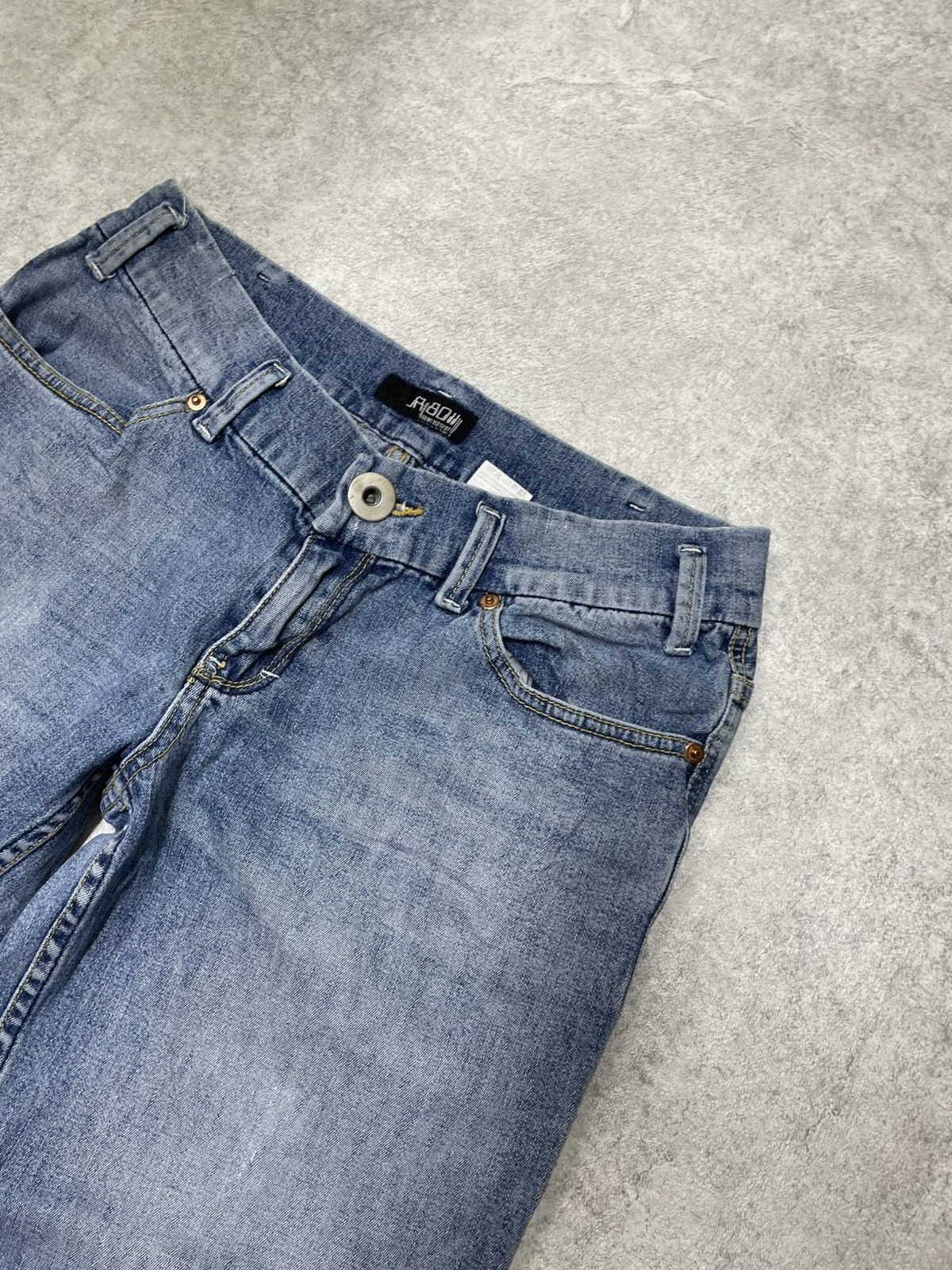 If Six Was Nine × Japanese Brand × Le Grande Bleu (L.G.B.) Skull Ifsixwasnine Style Flare Denim Rockstar Grail LGB Size US 29 - 3 Thumbnail