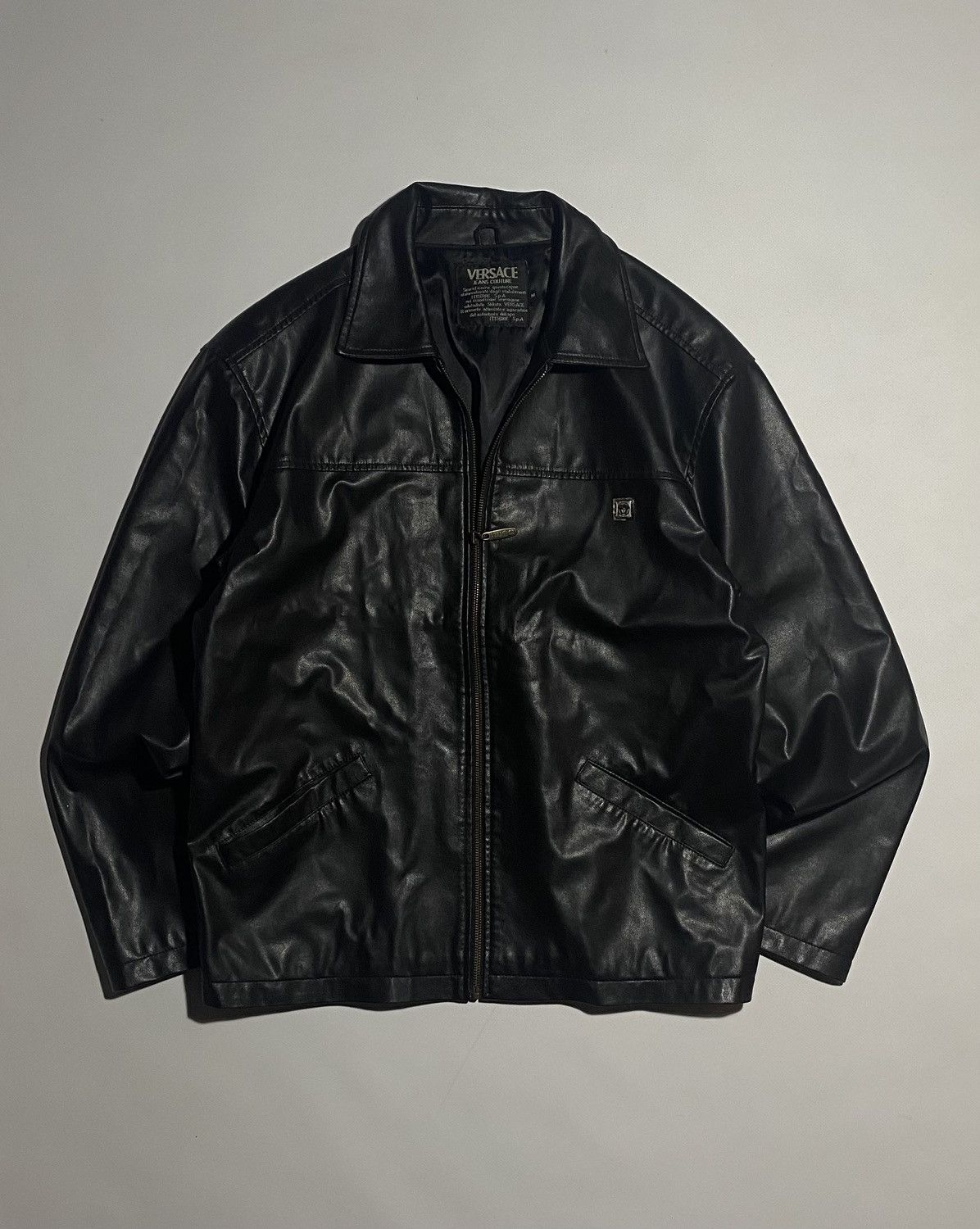 Versace Vintage Versace Leather Jacket size М Size US M / EU 48-50 / 2 - 1 Thumbnail