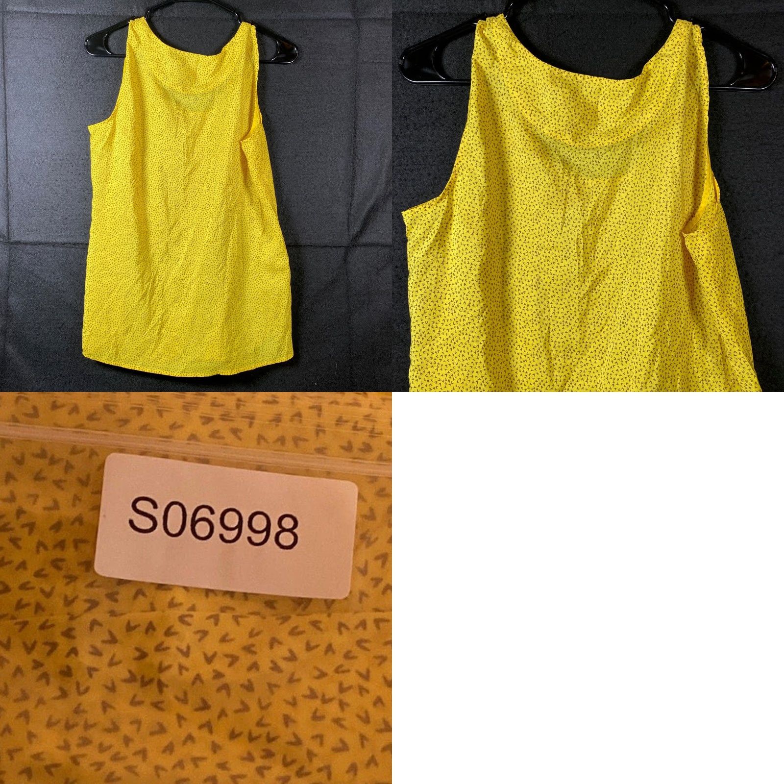 Loft LOFT Ann Taylor Womens Blouse Yellow Sleeveless Tank Round Neck M Shirt Casual Boho 90s? Size M / US 6-8 / IT 42-44 - 8 Thumbnail