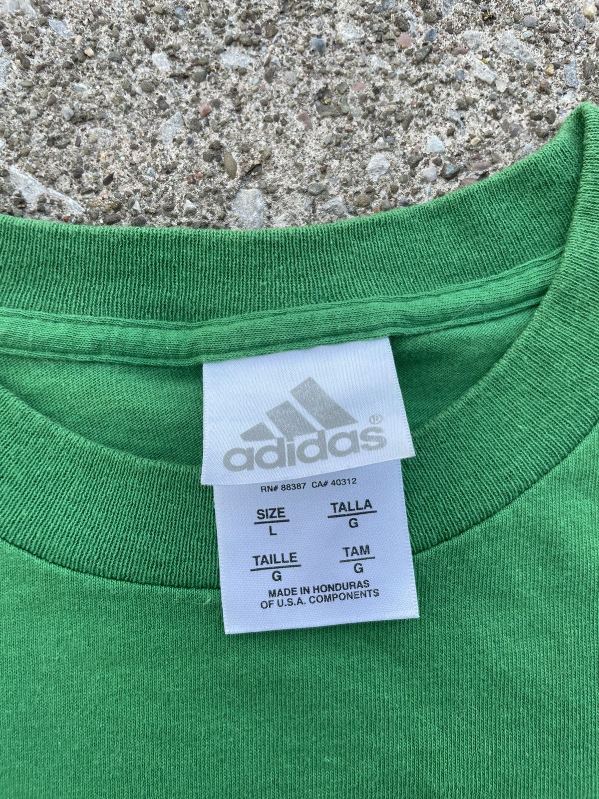 Adidas Vintage Y2K Adidas Sarasota Florida Green Tshirt Size US L / EU 52-54 / 3 - 5 Thumbnail