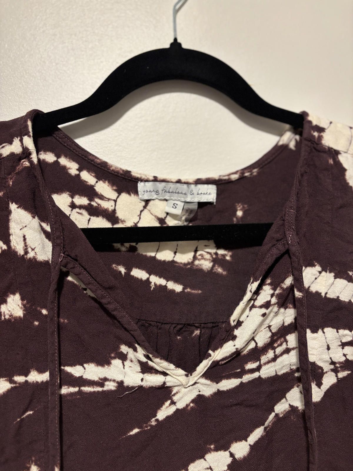 Other NEW Young Fabulous & Broke Tie-Dye Long Sleeve Blouse Size S / US 4 / IT 40 - 2 Thumbnail