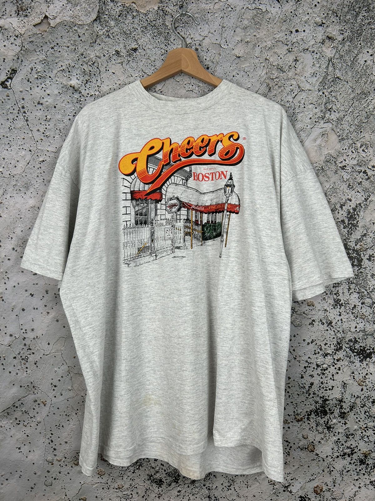 Vintage Vintage Boston Cheers Graphic Tee USA Rare Hype Size US XL / EU 56 / 4 - 1 Thumbnail