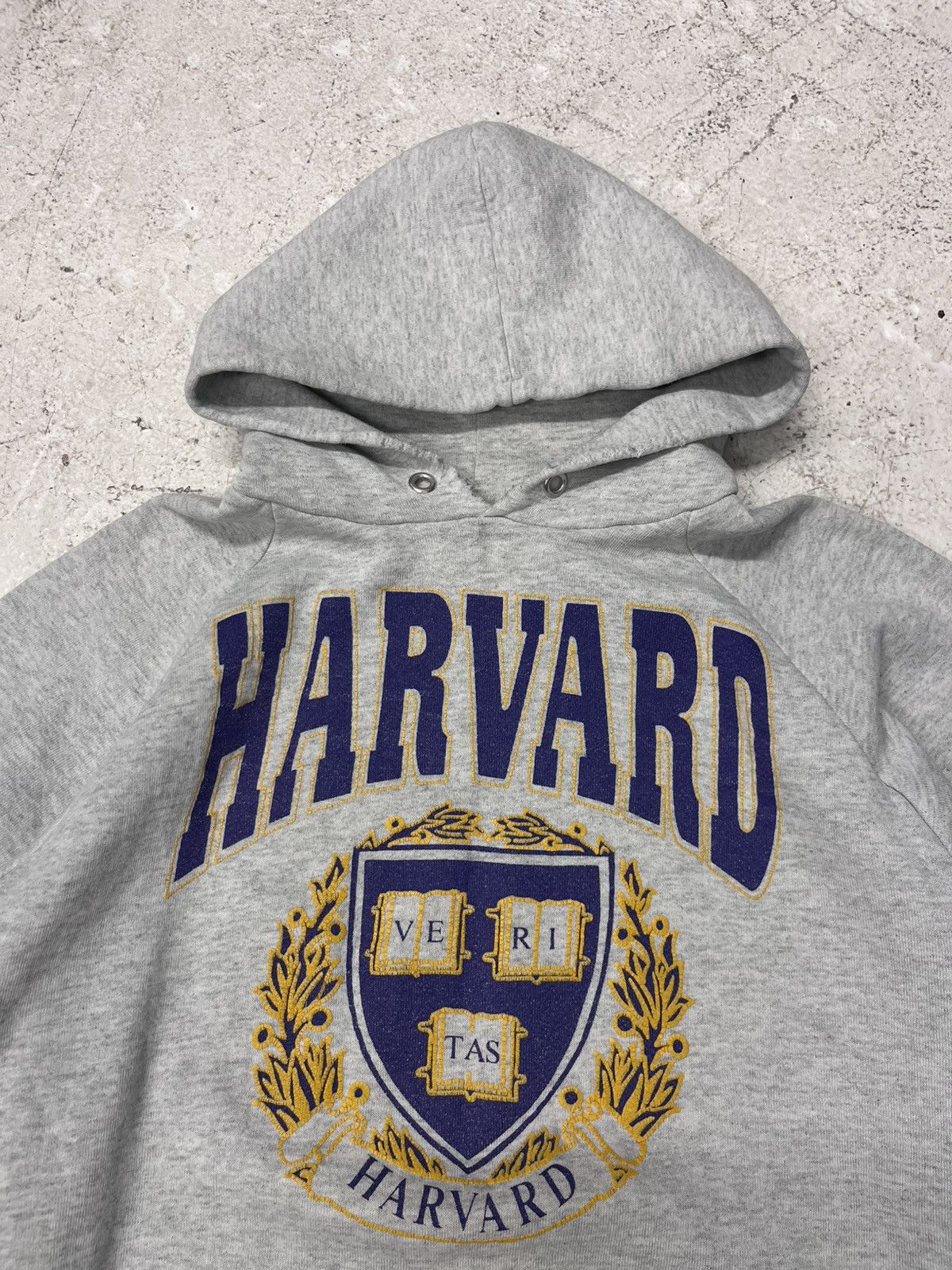 Vintage Vintage fruit of the loom distressed harvard hoodie Size US L / EU 52-54 / 3 - 1 Thumbnail