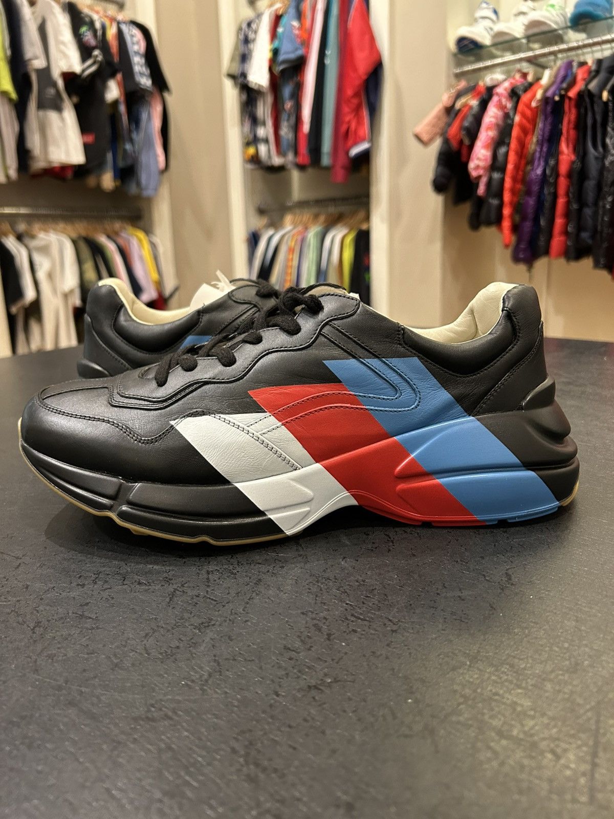 Gucci Gucci Rython Stripe Sneakers Size US 10.5 / EU 43-44 - 1 Thumbnail