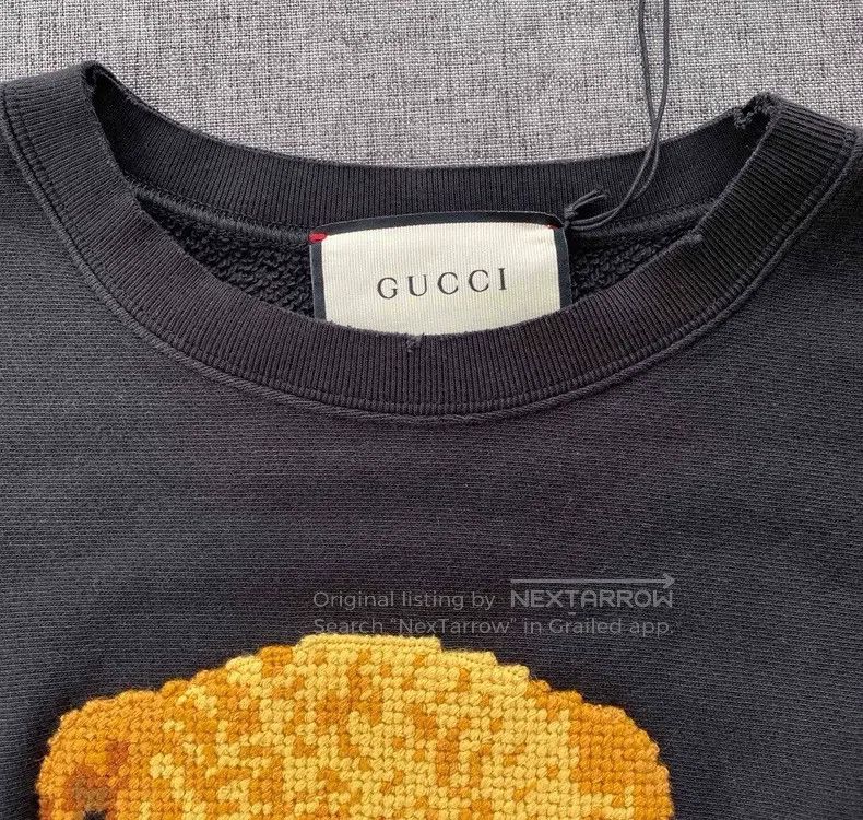 Gucci Gucci Teddy bear embroidered cotton sweatshirt Size US S / EU 44-46 / 1 - 3 Thumbnail