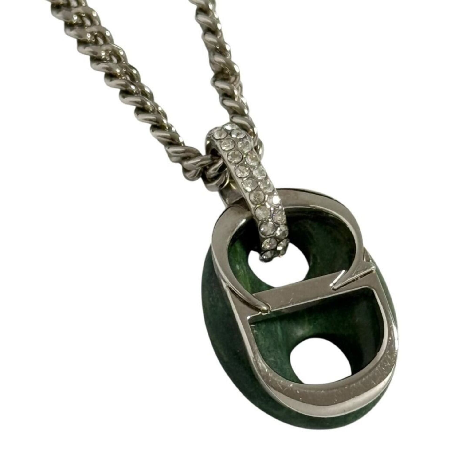 Dior Christian Dior Dior Men's CD Icon Pendant Necklace, Jade Stone Size ONE SIZE - 1 Thumbnail
