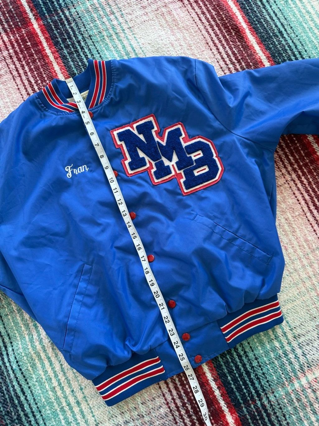 Howe 70s Howe Blue & Red Bomber Varsity Jacket L Size US L / EU 52-54 / 3 - 7 Thumbnail