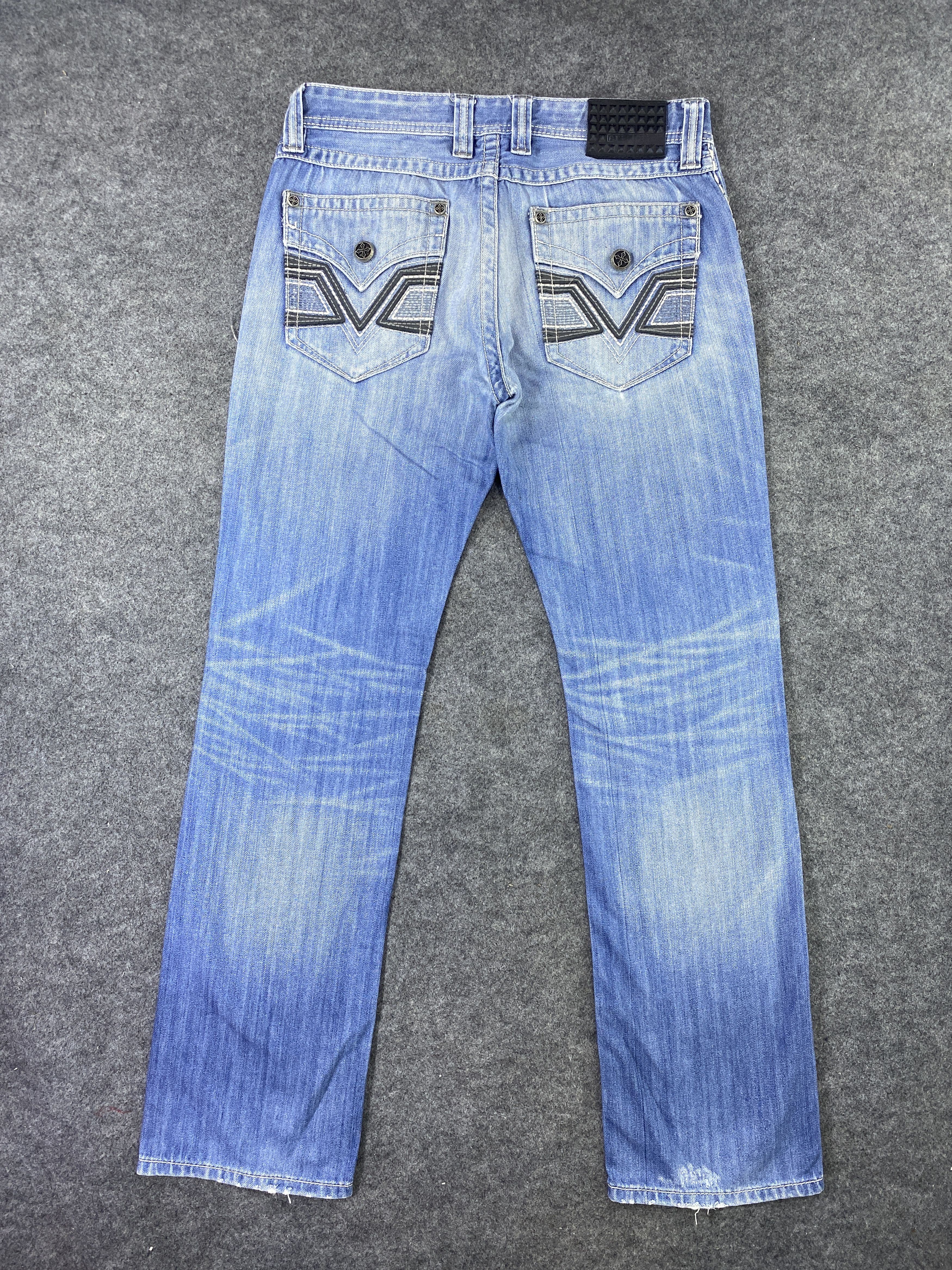 Affliction Affliction ACE Blue Wash Jeans - J978 Size US 34 / EU 50 - 3 Thumbnail