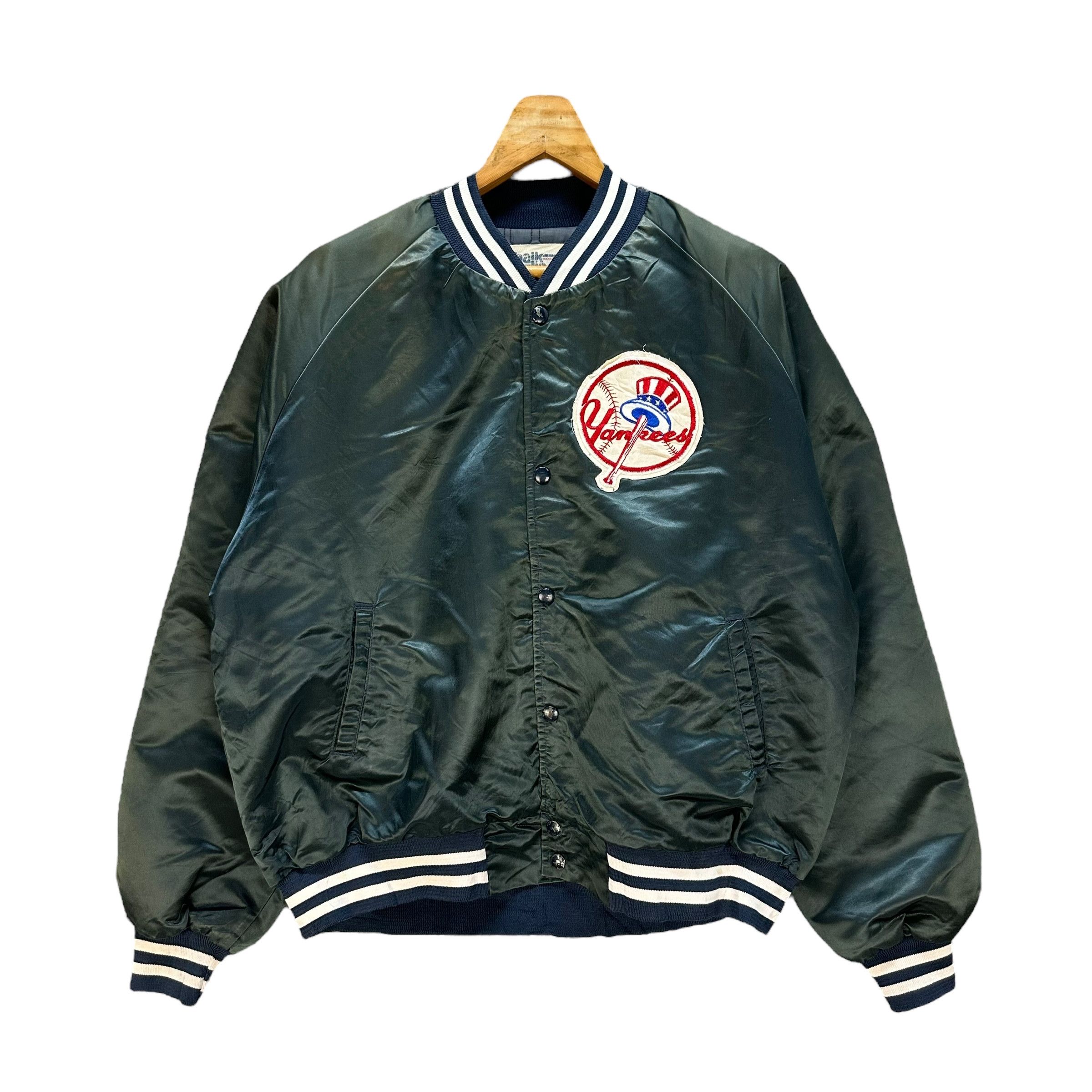 New York Yankees Vintage YANKESS Big Logo Green Stadium Jacket #A56-1295 Size US XL / EU 56 / 4 - 3 Thumbnail