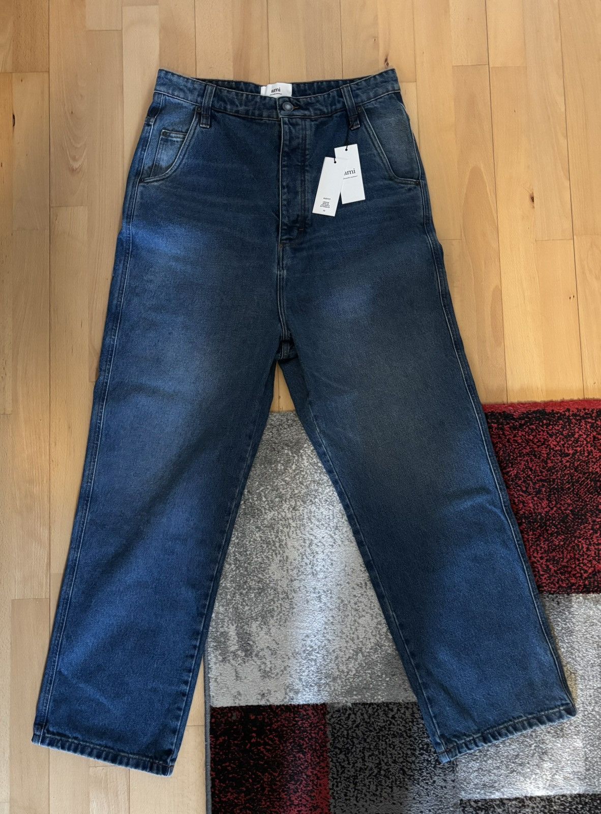 AMI AMI Paris Alwx Fit Wide Leg Jeans Size US 32 / EU 48 - 1 Thumbnail