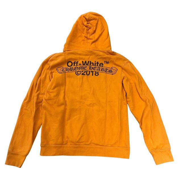 Chrome Hearts OFF-WHITE x Chrome Hearts 2018 Hoodie Orange/Black Size US M / EU 48-50 / 2 - 2 Thumbnail