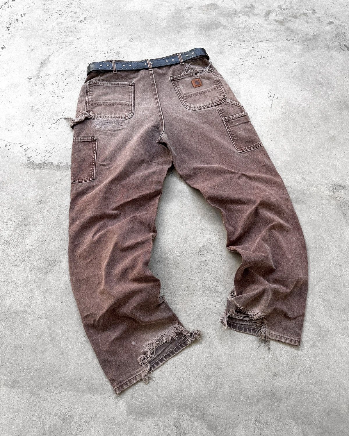 Carhartt Thrashed Vintage Carhartt Double Knee Carpenter Pants B136 Size US 36 / EU 52 - 4 Thumbnail