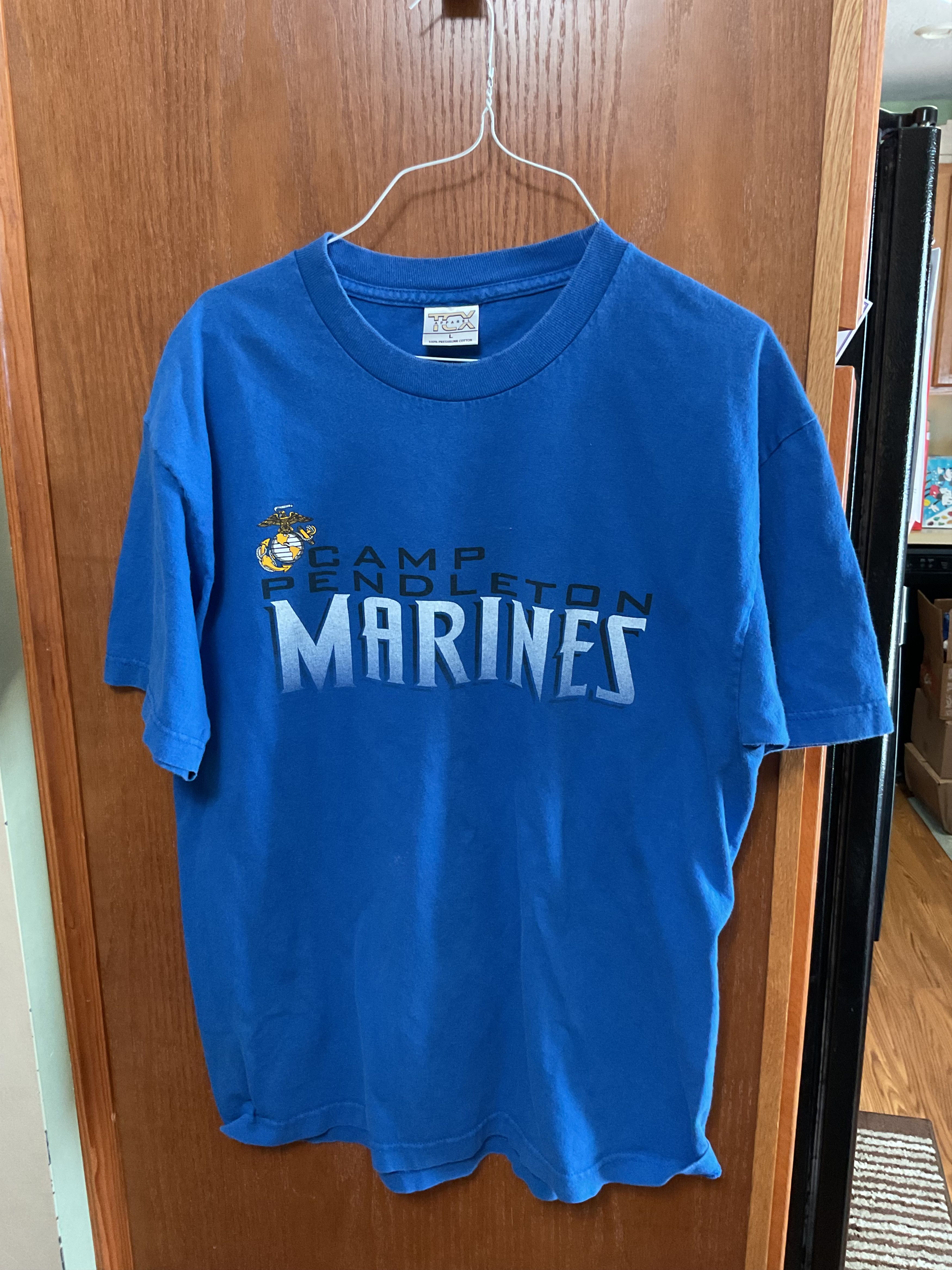 Vintage Vintage Camp Pendleton Marines Tshirt Size US XL / EU 56 / 4 - 1 Thumbnail