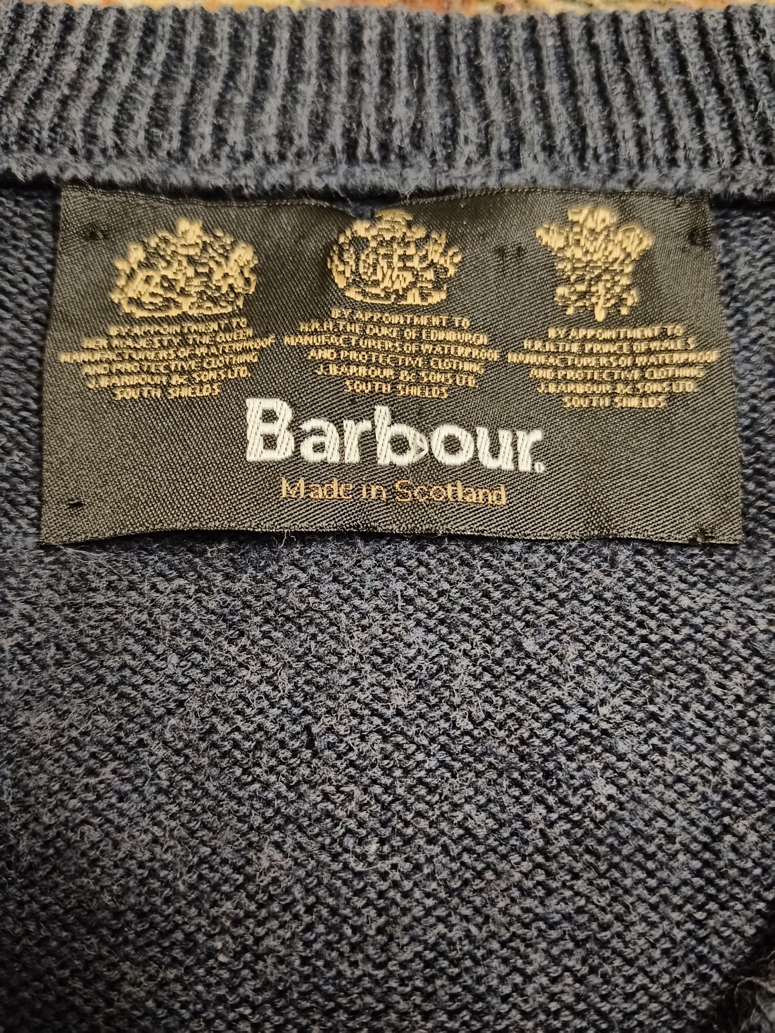Barbour × Vintage Vintage Barbour Knitted Sweater Size US S / EU 44-46 / 1 - 3 Thumbnail