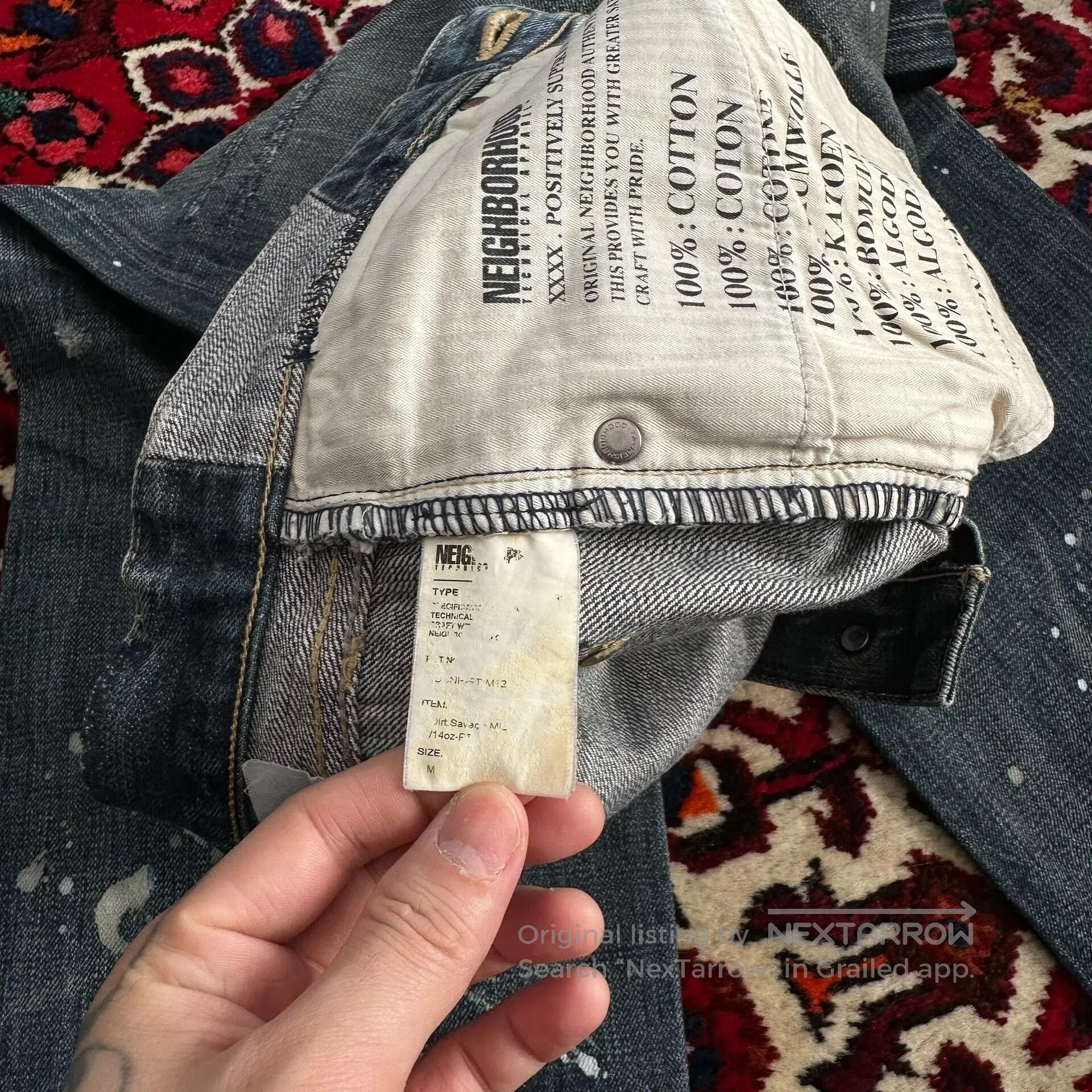 Neighborhood neighborhood splatter denim pants mid size. Size US 32 / EU 48 - 9 Thumbnail