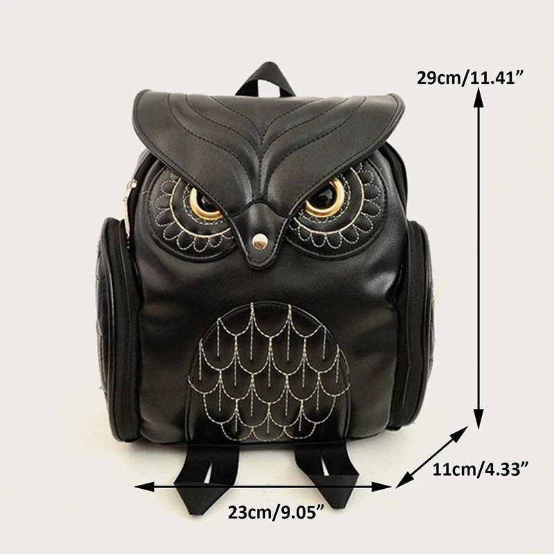 Japanese Brand Embossed Owl Backpack Size ONE SIZE - 2 Thumbnail