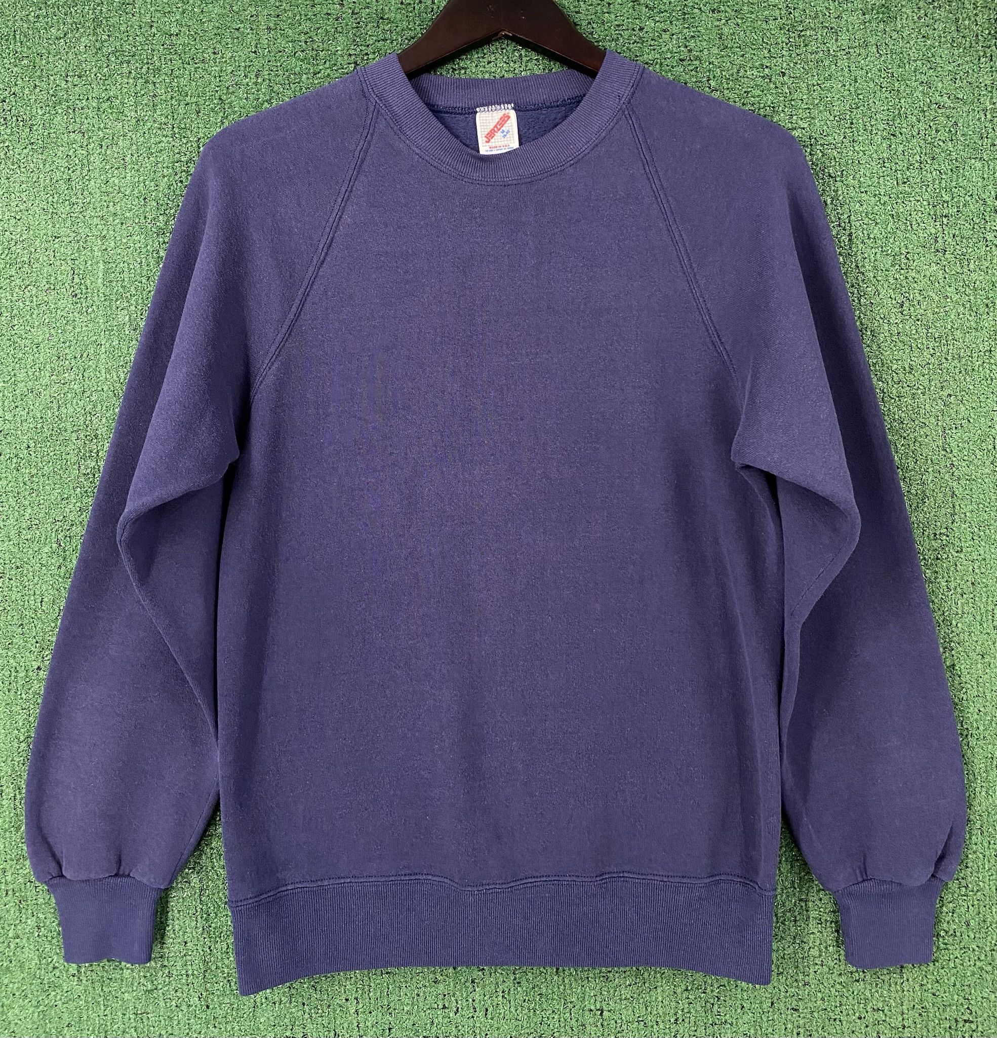 Jerzees 90’s Jerzees Faded Blank Navy Blue Sweatshirt Men’s Small Size US S / EU 44-46 / 1 - 1 Thumbnail