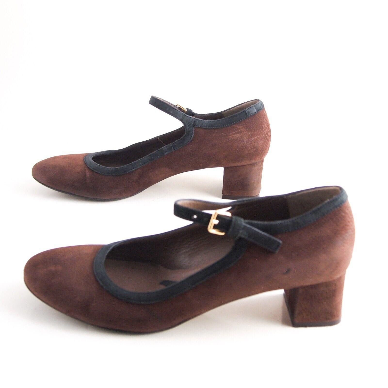 Marni Marni Mary Jane Sandals Brown Suede Womens US 10 EU 40 Size US 10 / IT 40 - 2 Thumbnail