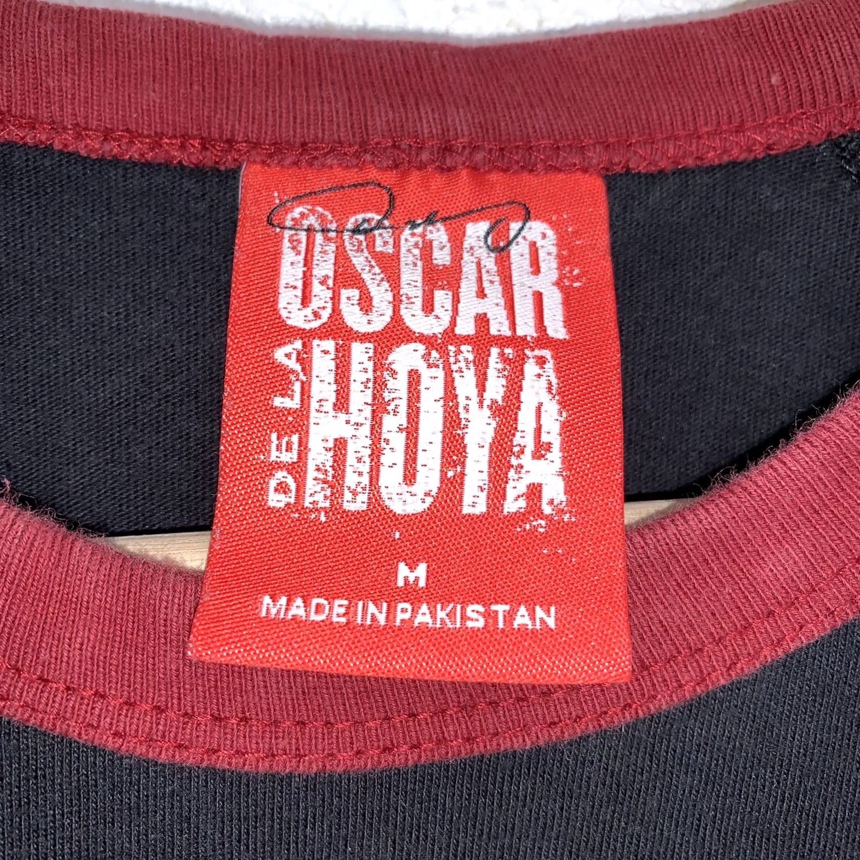 Logo 7 VINTAGE Oscar De La Hoya 92 Logo Tee Black T-Shirt Short Sleeve Size M Crew Neck Men Sportswear Logo Shirt Size US M / EU 48-50 / 2 - 5 Thumbnail