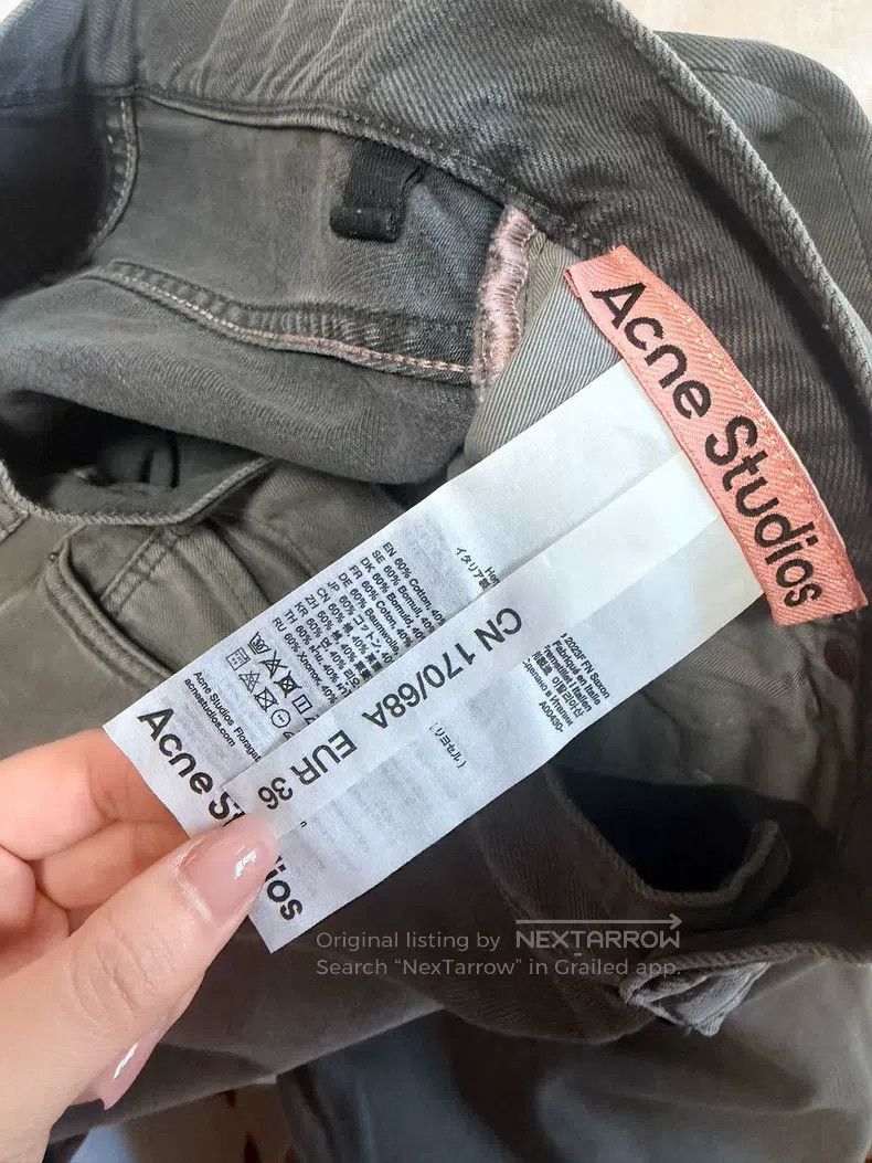 Acne Studios Acne Studios Grey Denim Jeans Size 24" / US 00 / IT 34 - 2 Thumbnail
