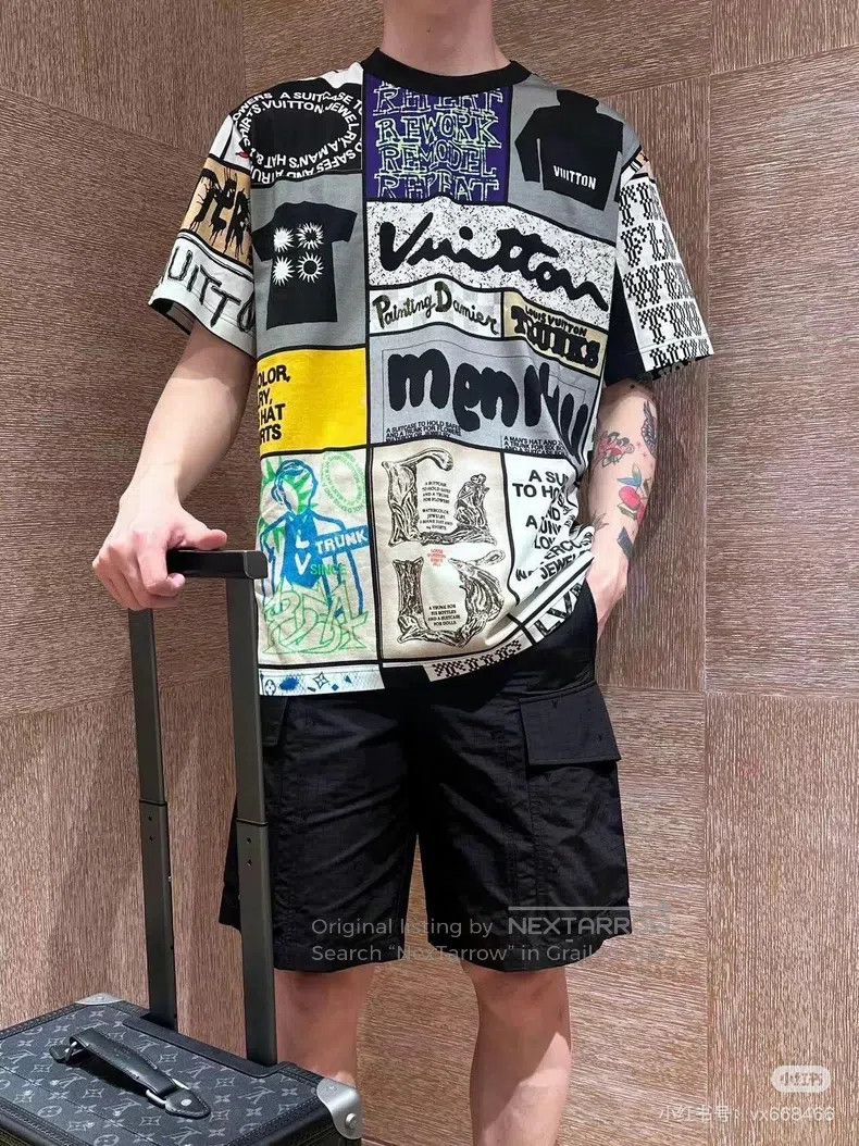 Louis Vuitton Louis Vuitton Explosive illustration half-sleeve T-shirt Size US M / EU 48-50 / 2 - 6 Thumbnail