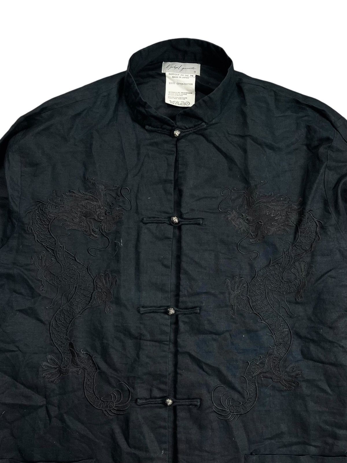Yohji Yamamoto Yohji Yamamoto Mainline - Dragon Cheongsam Shirt Size US L / EU 52-54 / 3 - 5 Thumbnail