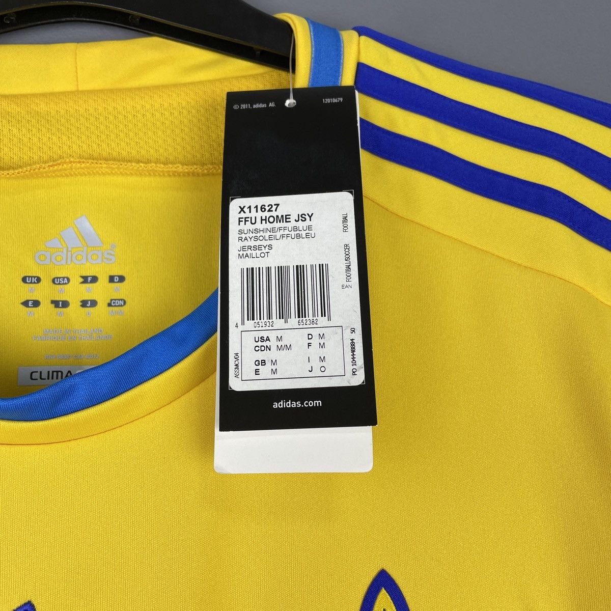 Adidas Ukraine National Team Home Genuine Jersey Shirt Euro 2012 M Size US M / EU 48-50 / 2 - 5 Thumbnail