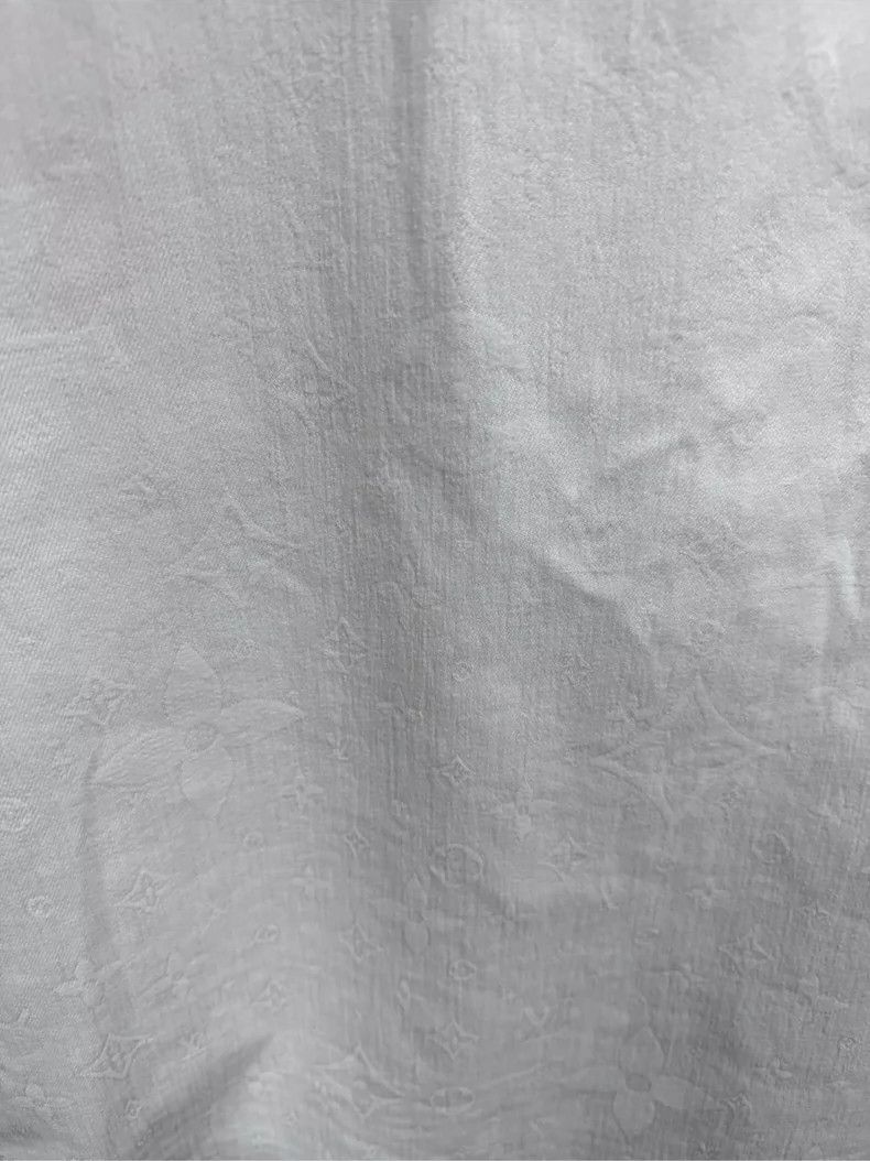 Louis Vuitton Louis Vuitton White Denim Short Sleeve Shirt with Dark Stri Size US L / EU 52-54 / 3 - 8 Thumbnail