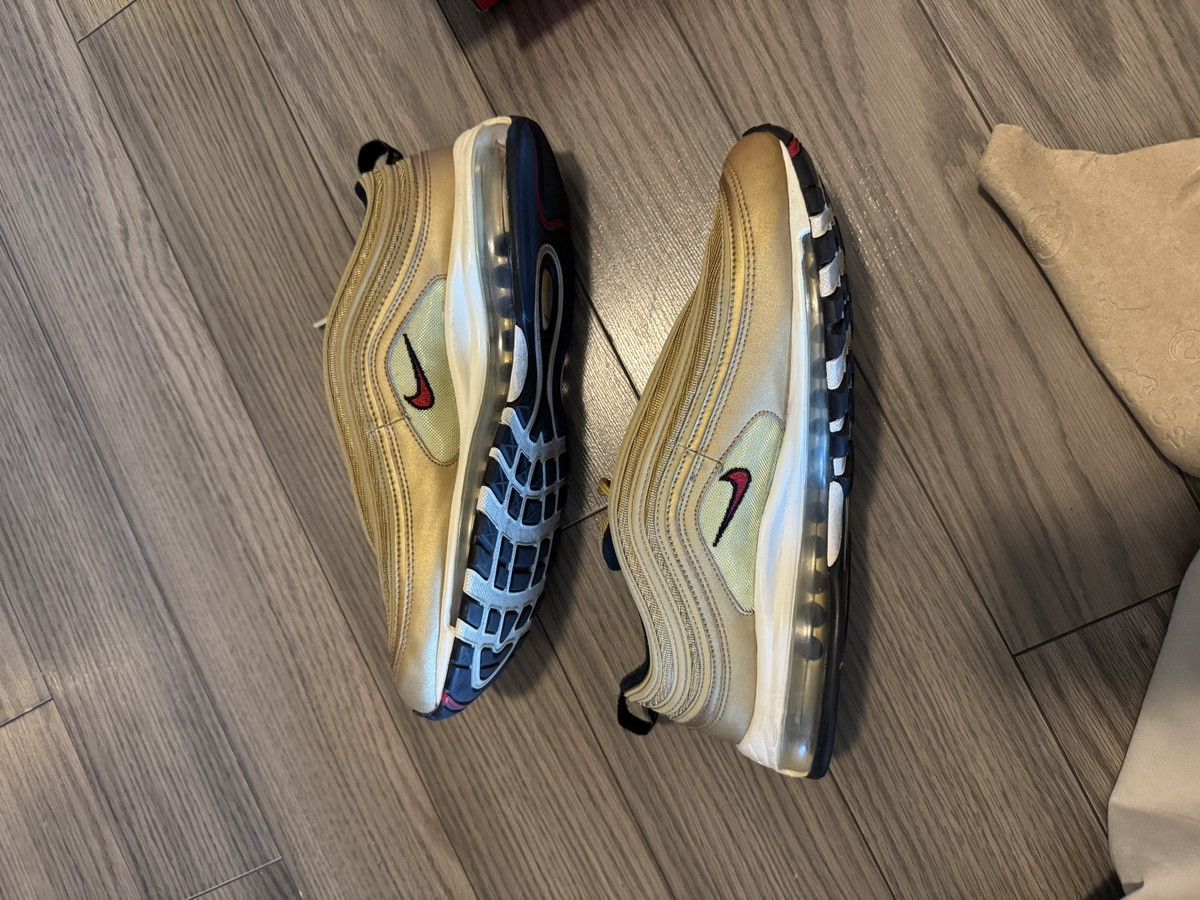 Nike Nike Air Max 97 OG Gold 2018 Size US 12 / EU 45 - 5 Thumbnail