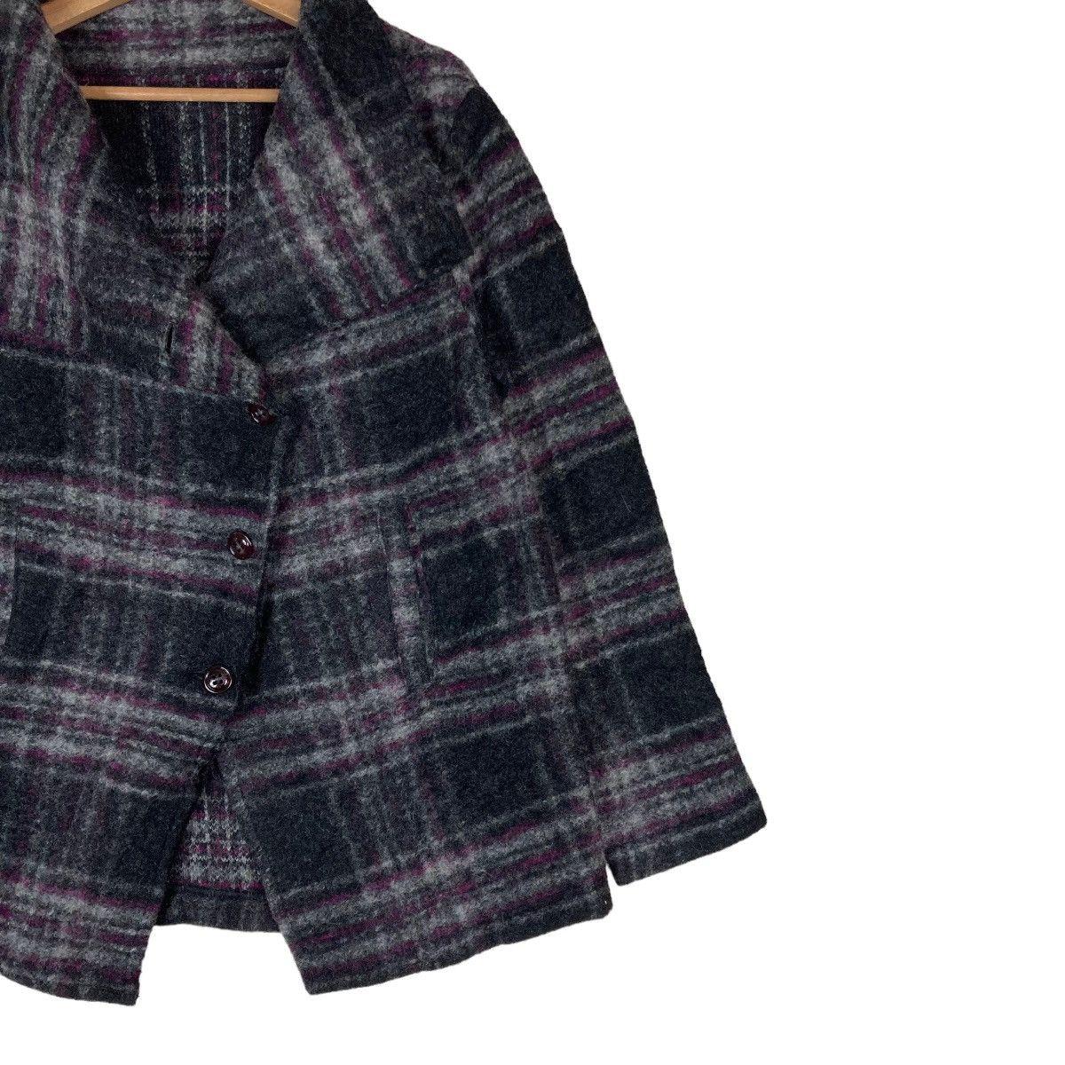 Vintage Vintage Silvia Sharrel Plaid Flat Button Coat Jacket Size M / US 6-8 / IT 42-44 - 3 Thumbnail