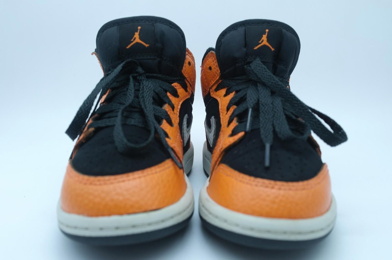 Nike Nike Air Jordan 1 Retro Mid BQ6932-802 Black Orange Size 11C Size US 11 / EU 44 - 3 Thumbnail
