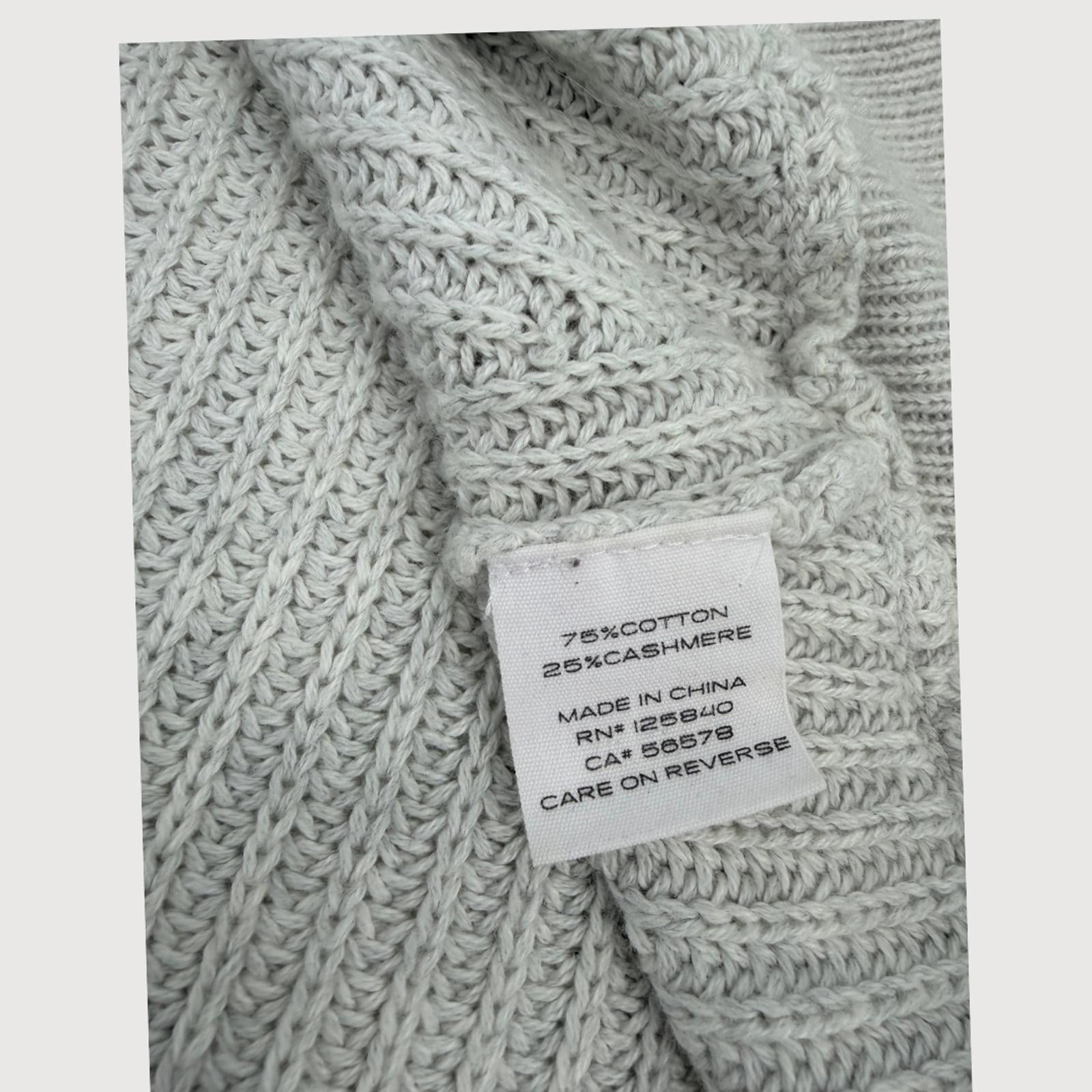 Other Intermix Cashmere Cotton Sweater Dress Vest Gray L Size L / US 10 / IT 46 - 5 Thumbnail