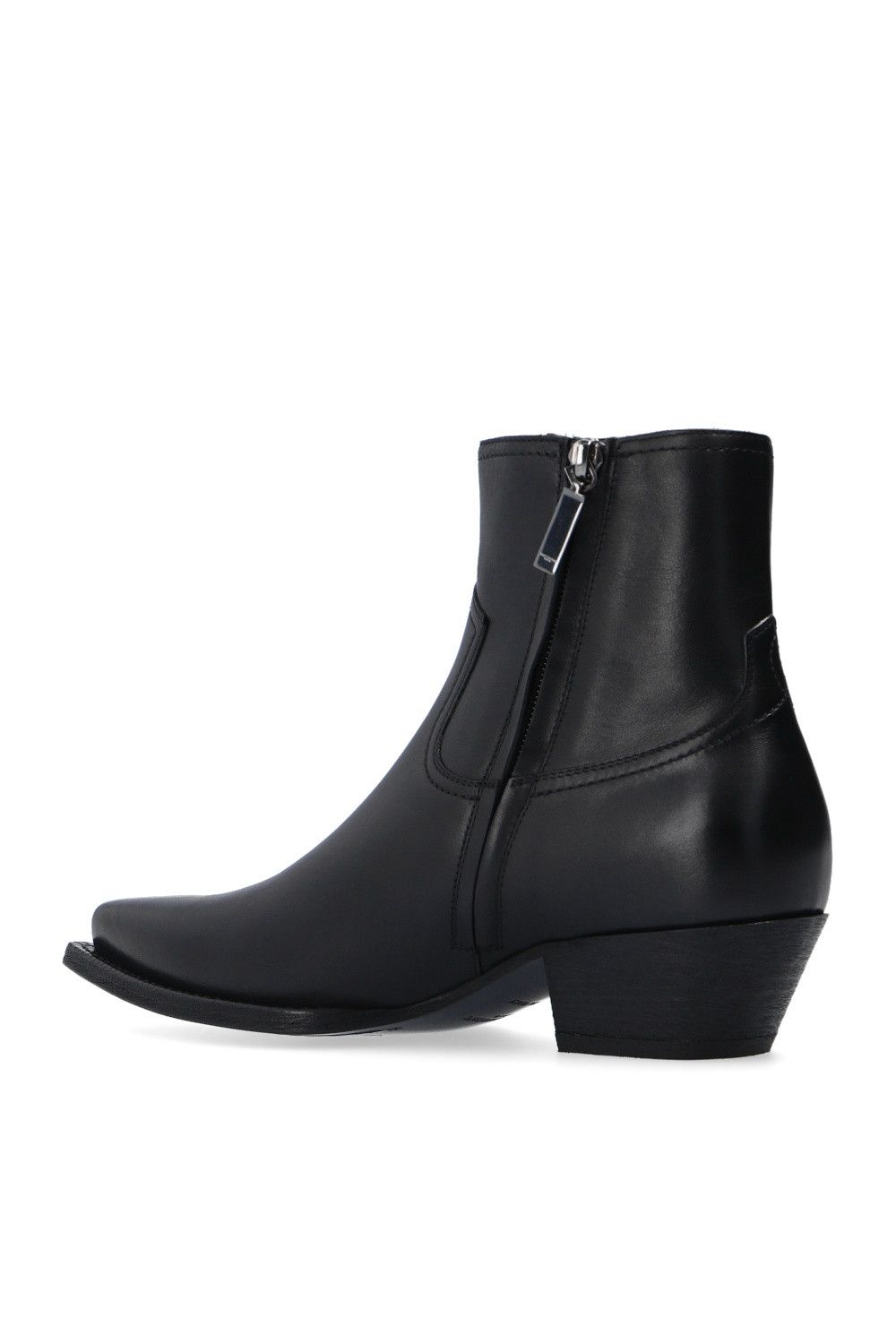 Saint Laurent Paris o1s1wg111024 Lukas 40 Brit Souple Zip Boot in Nero Size US 5.5 / IT 35.5 - 3 Thumbnail