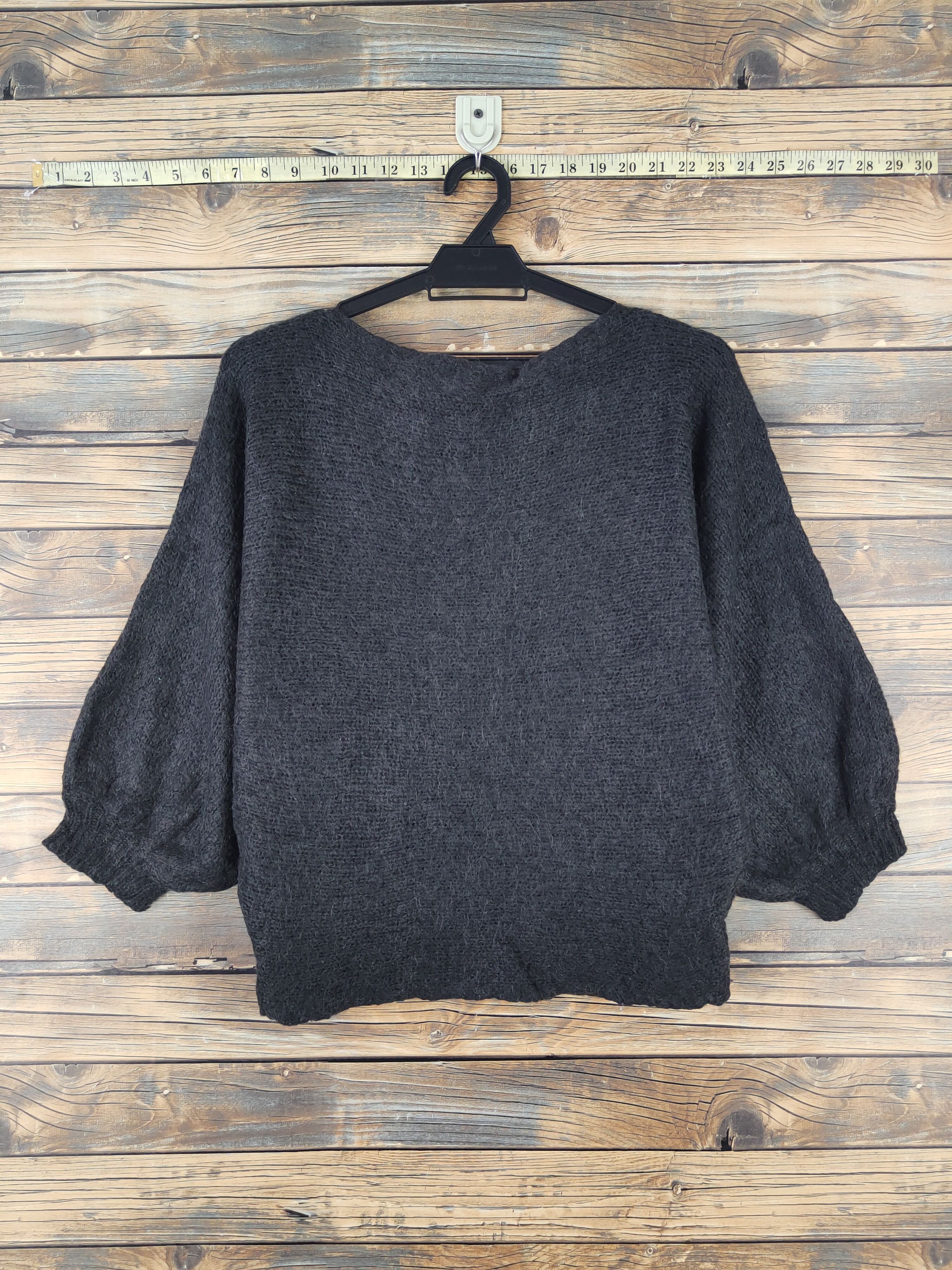 Beams Plus Beams Heart Dark Gray Knitwear Crop Tops #W2136 Size XS / US 0-2 / IT 36-38 - 8 Thumbnail