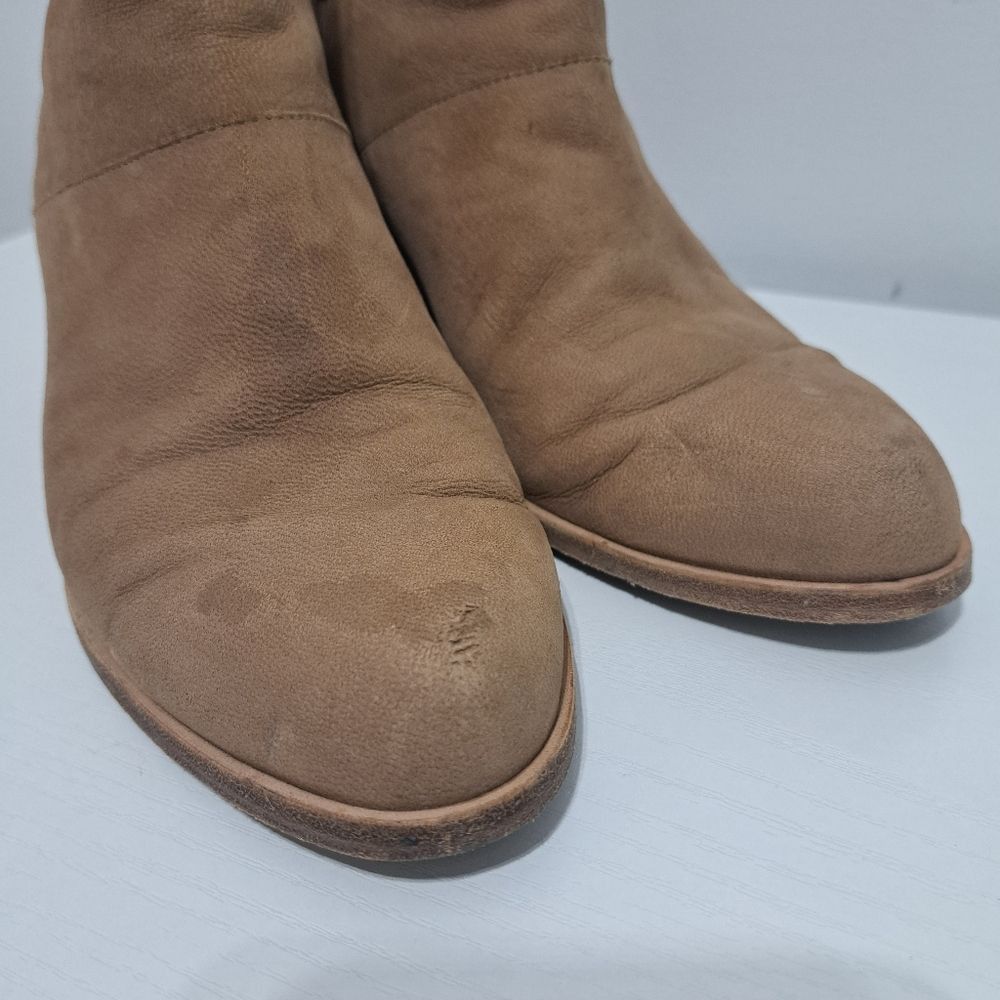 Eileen Fisher Eileen Fisher Tote Chic Ankle Boots Stacked Heel Size 8.5 Earth Tumbled Nubuck Size US 8.5 / IT 38.5 - 11 Thumbnail