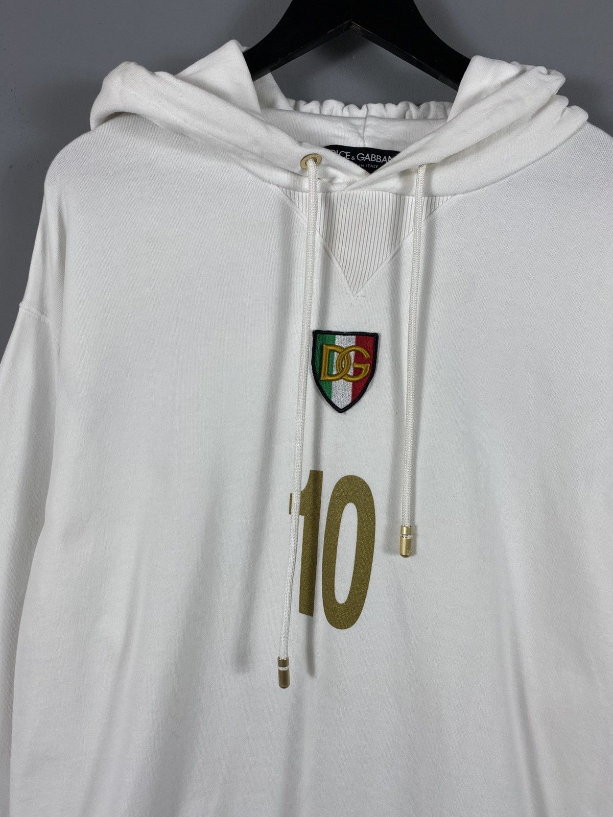 Dolce & Gabbana VERY RARE Dolce&Gabbana D&G Italia 10 Hoodie Big Logo Y2K Size US M / EU 48-50 / 2 - 5 Thumbnail