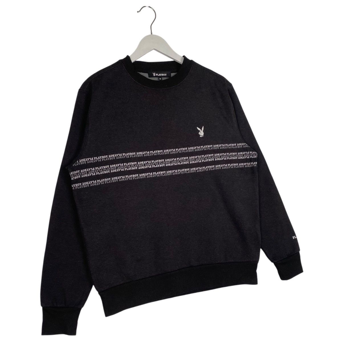 Playboy × Vintage Vintage Playboy Bunny Small Logo Crewneck Sweatshirt Black Size US M / EU 48-50 / 2 - 3 Thumbnail