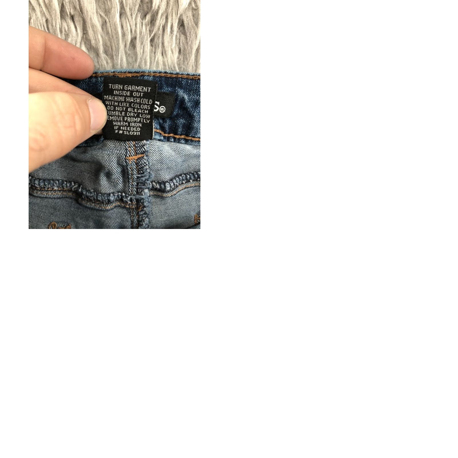 Vintage d.jean Skinny Jeans Womens Size 4 Medium Wash Blue FLAW Size 27" / US 4 / IT 40 - 9 Thumbnail