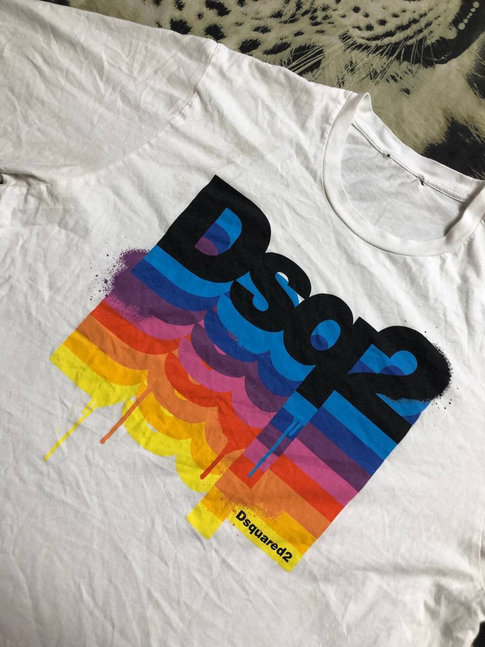 Dsquared2 Vintage Dsquared2 Big Y2K Logo Short Sleeve T-Shirt Size US M / EU 48-50 / 2 - 5 Thumbnail