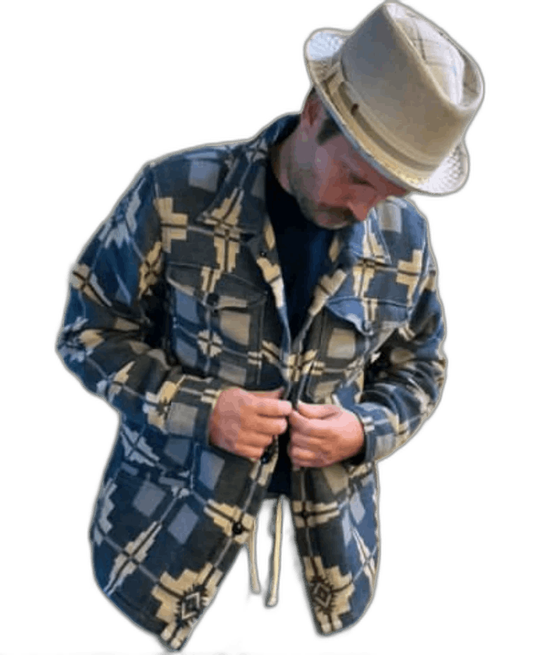 RRL Ralph Lauren Double RL Vintage Indigo Blanket Shirt Jacket-2508 Size US M / EU 48-50 / 2 - 1 Thumbnail