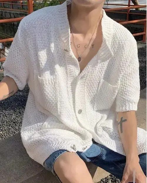 Aran Isles Knitwear Korean fashion retro knit shirt Size US XL / EU 56 / 4 - 4 Thumbnail