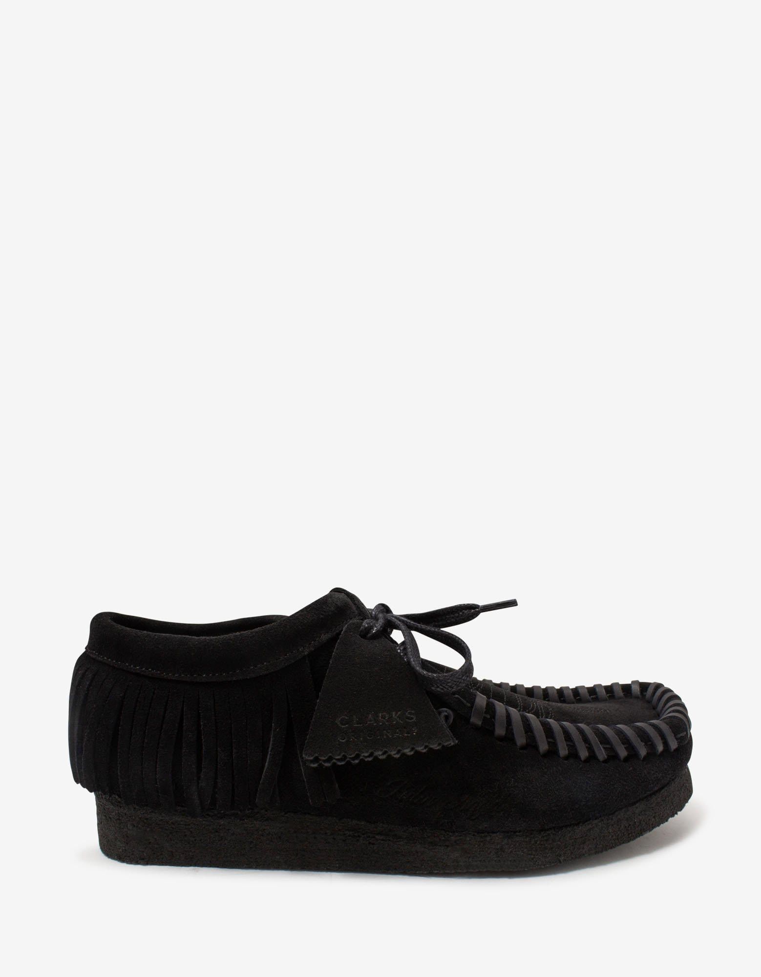 Palm Angels Palm Angels x Clarks Black Suede Fringed Wallabee Shoes Size US 7 / EU 40 - 4 Thumbnail