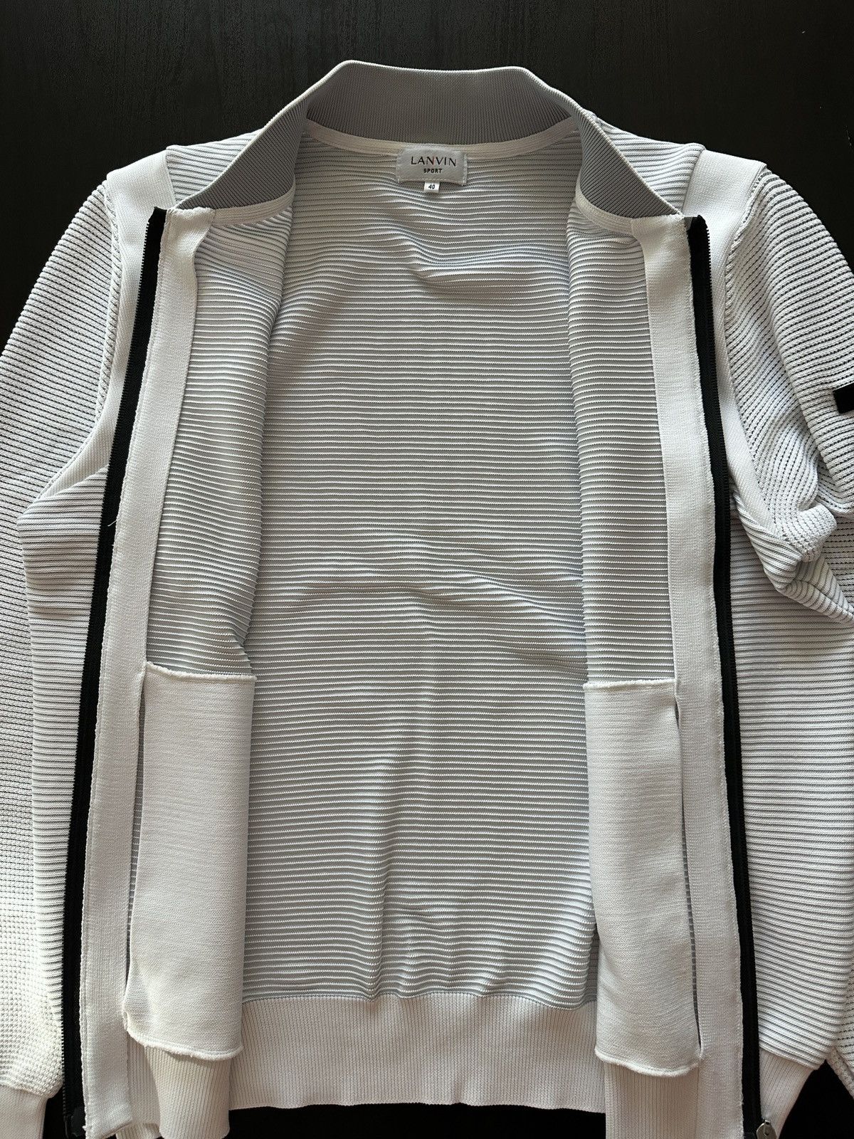 Lanvin Lanvin Sport Ribbed Zip Jacket M Size US M / EU 48-50 / 2 - 6 Thumbnail