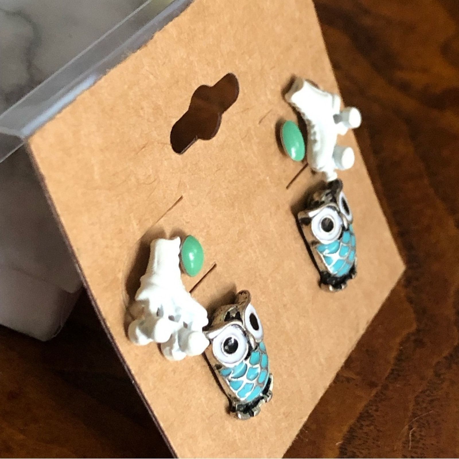 Jewelry Set of three pairs of fashion post earrings Size ONE SIZE - 2 Thumbnail