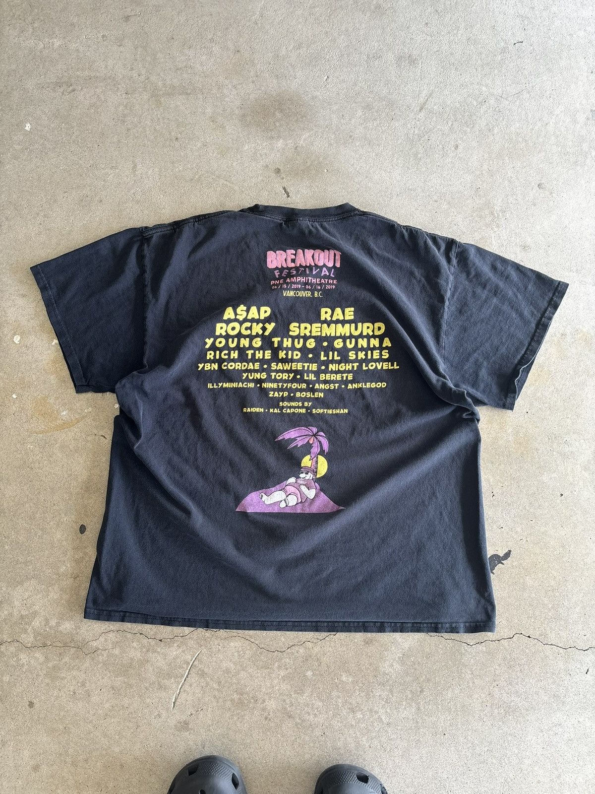 Other 2019 Breakout Festival Vancouver Asap Rocky Black Tour Tee Size US XL / EU 56 / 4 - 1 Thumbnail