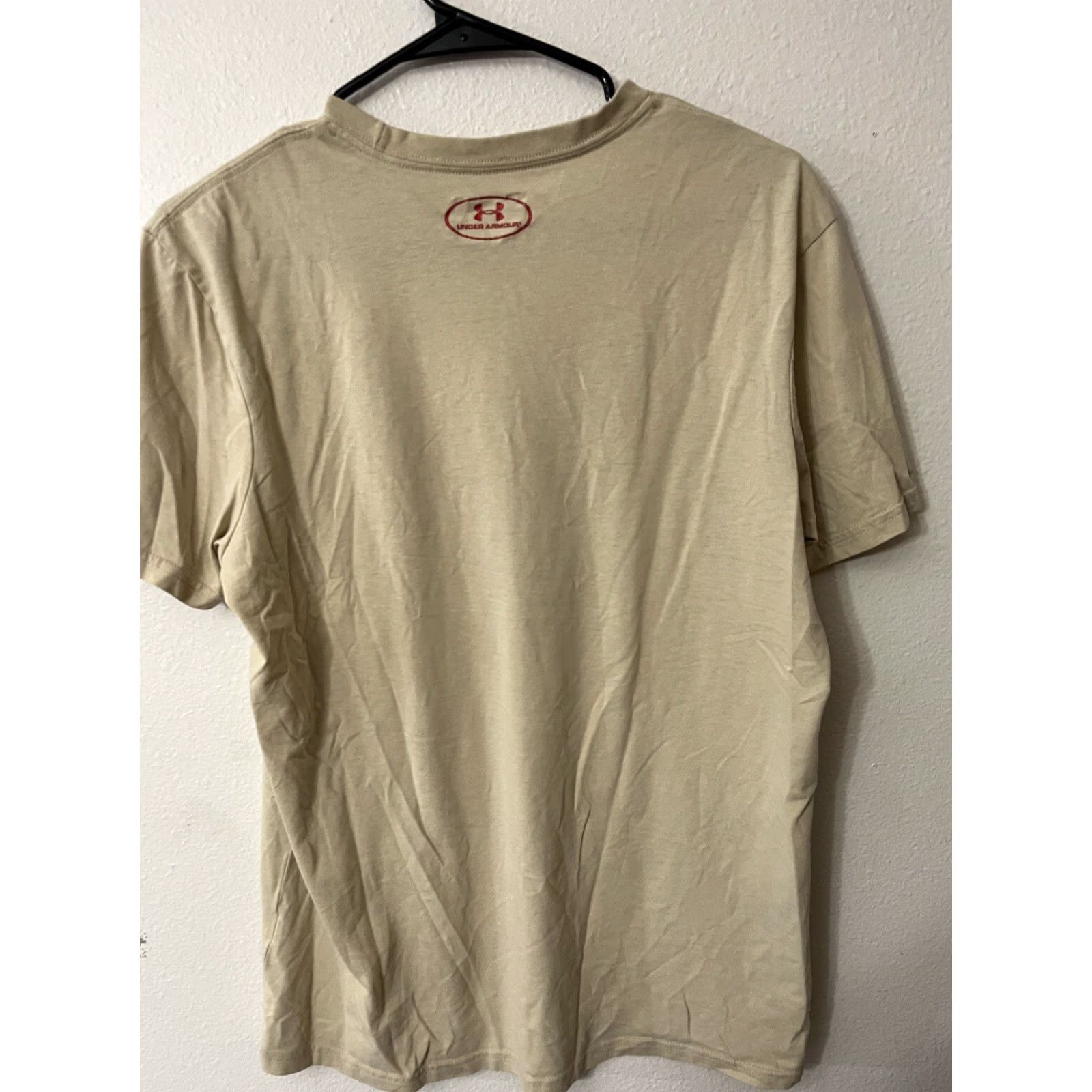 Under Armour Under Armour Men T-Shirt Small Beige Logo HeatGear Ridge Reaper Loose Fit Distre Size US S / EU 44-46 / 1 - 2 Thumbnail