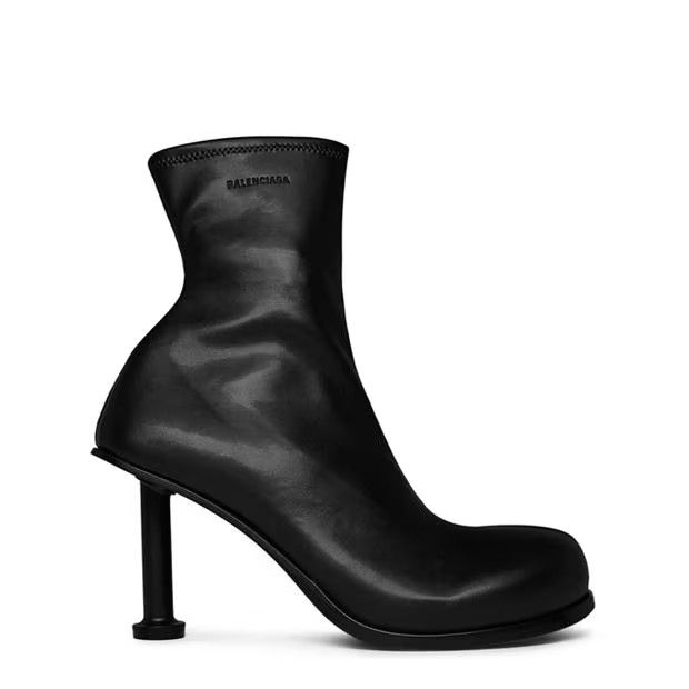 Balenciaga o1g2r1mq0924 Mallorca Heeled Ankle Boots in Black Size US 8 / IT 38 - 1 Thumbnail