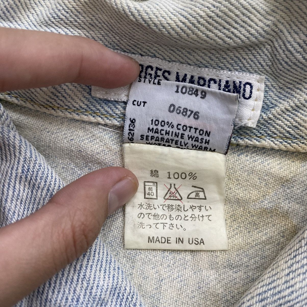 Georges Marciano × Guess × Vintage Vintage 80s GEORGES MARCIANO GUESS Motorcycle Crop Top Denim Size S / US 4 / IT 40 - 8 Thumbnail