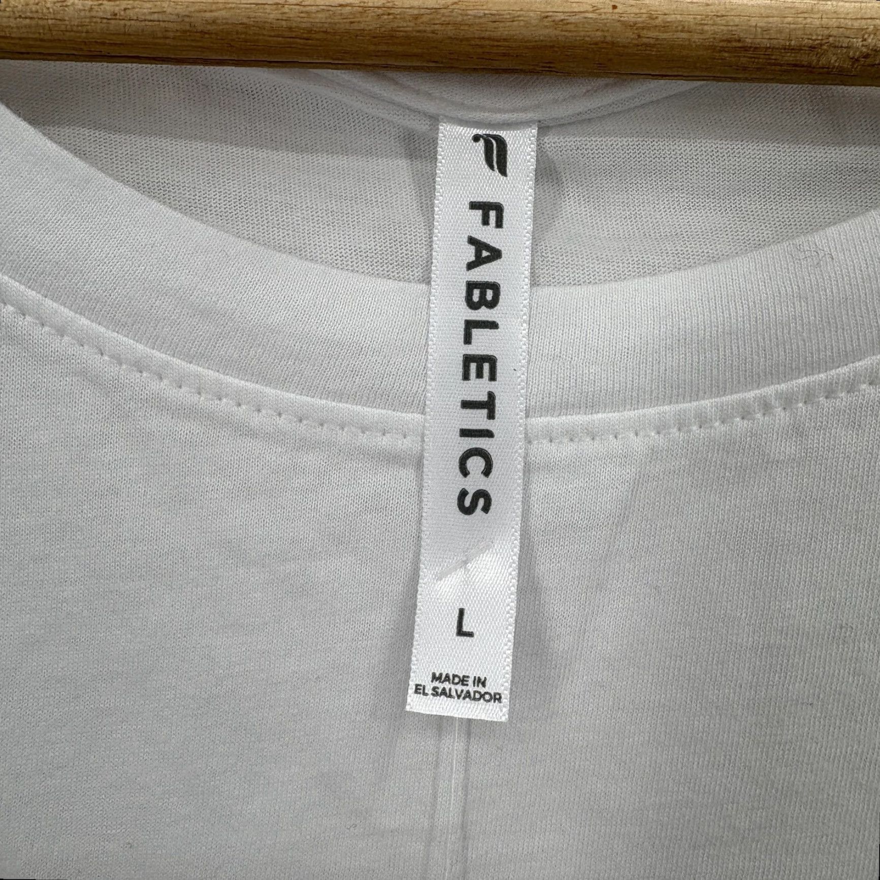 Fabletics Fabletics Muscle Tank Top Womens L White 100% Cotton Sleeveless Athletic NWT Shirt Size L / US 10 / IT 46 - 4 Thumbnail